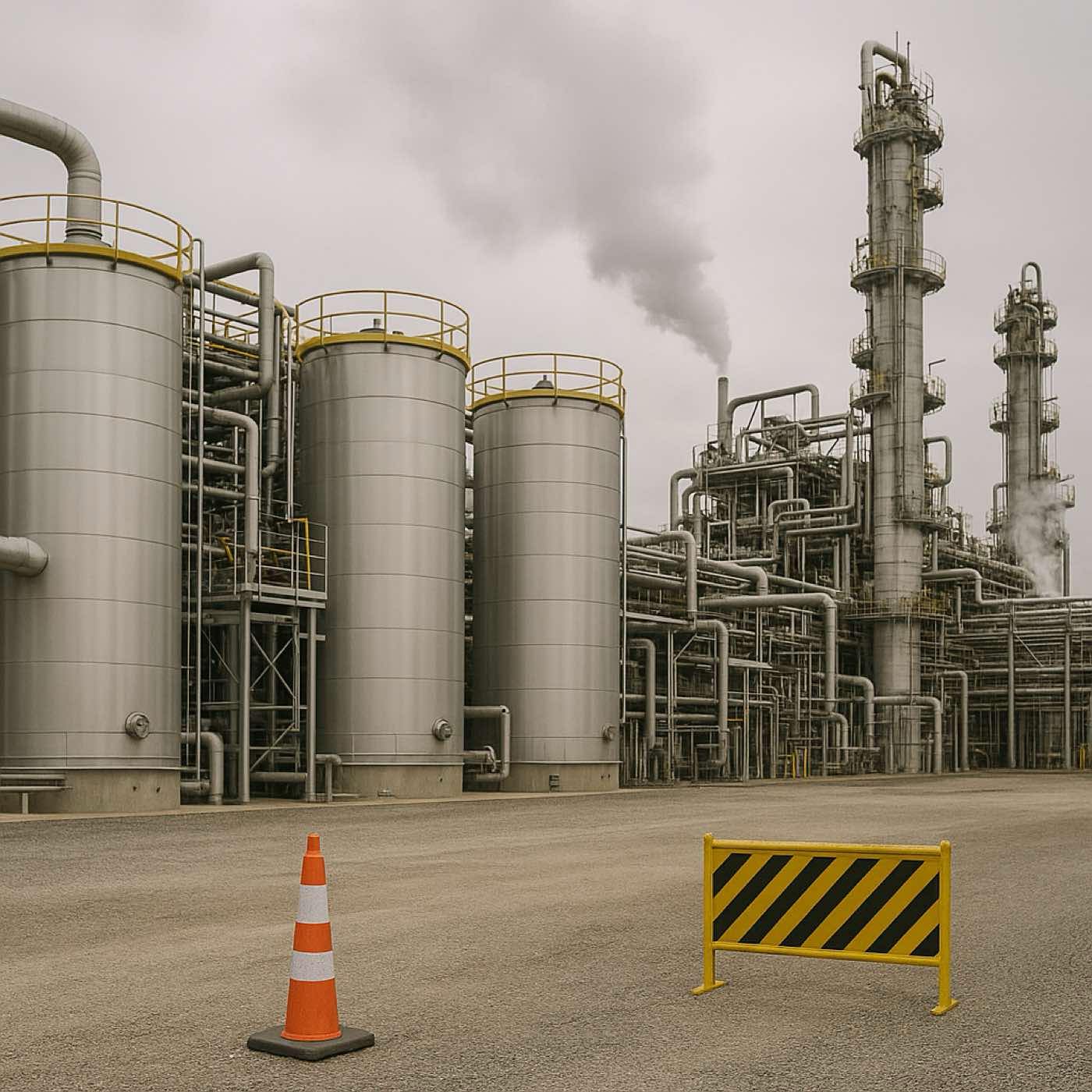 Business professionals discussing workplace safety investments