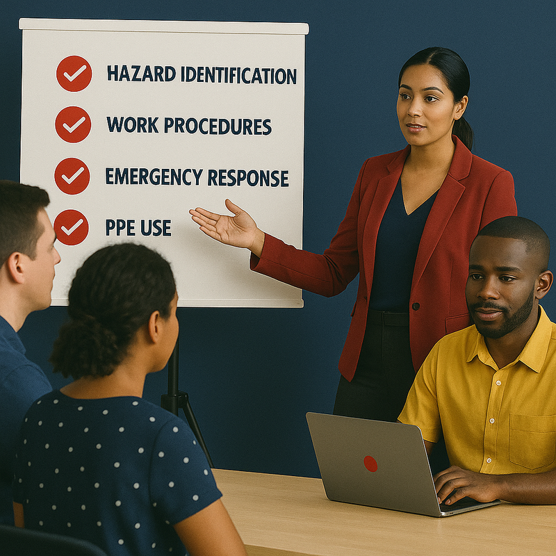 Professional developing safety training program